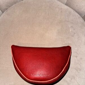 Portland Leather Red Cosmetic Bag